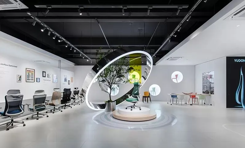 Showroom de Kano Group con mobiliario de oficina de alta gama